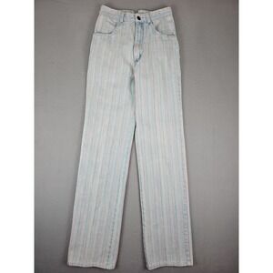 Vintage Anthony Women's Size 7 24x32 Striped High Rise Straight Denim Y2K Preppy